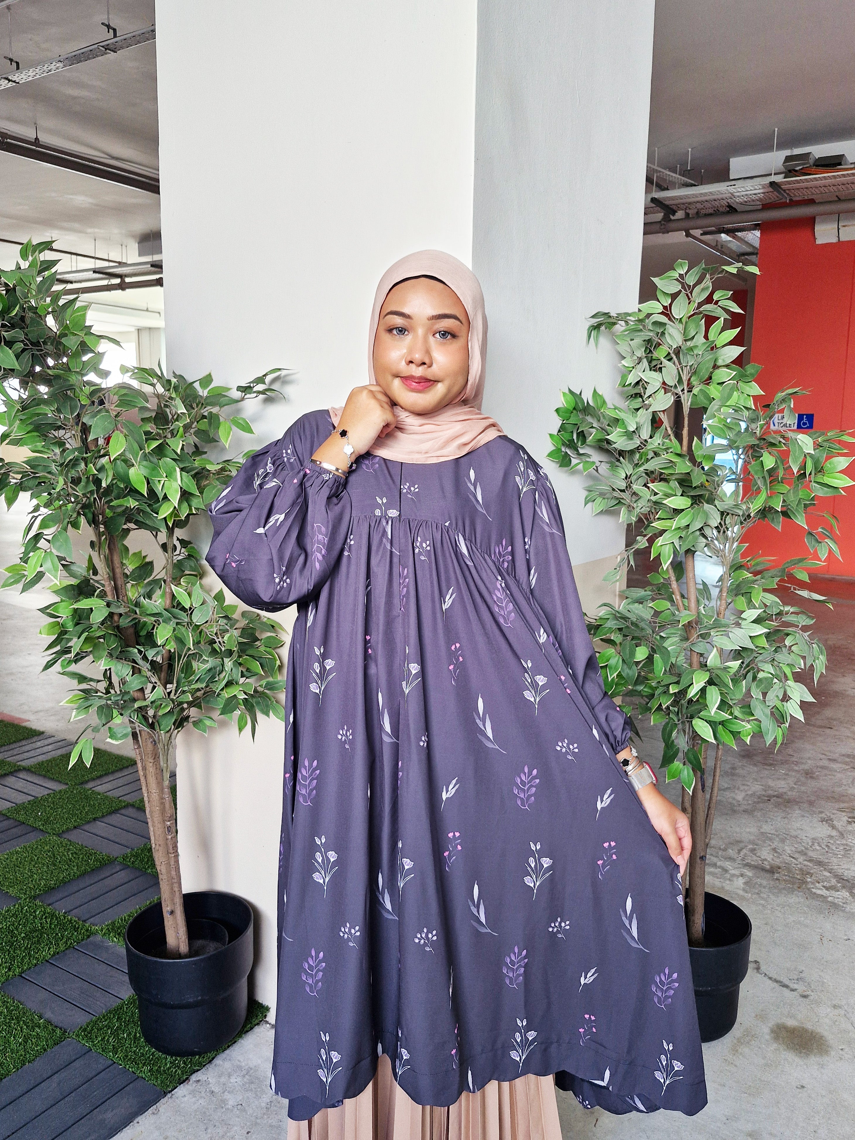 Nayla Scallop Printed Tunic