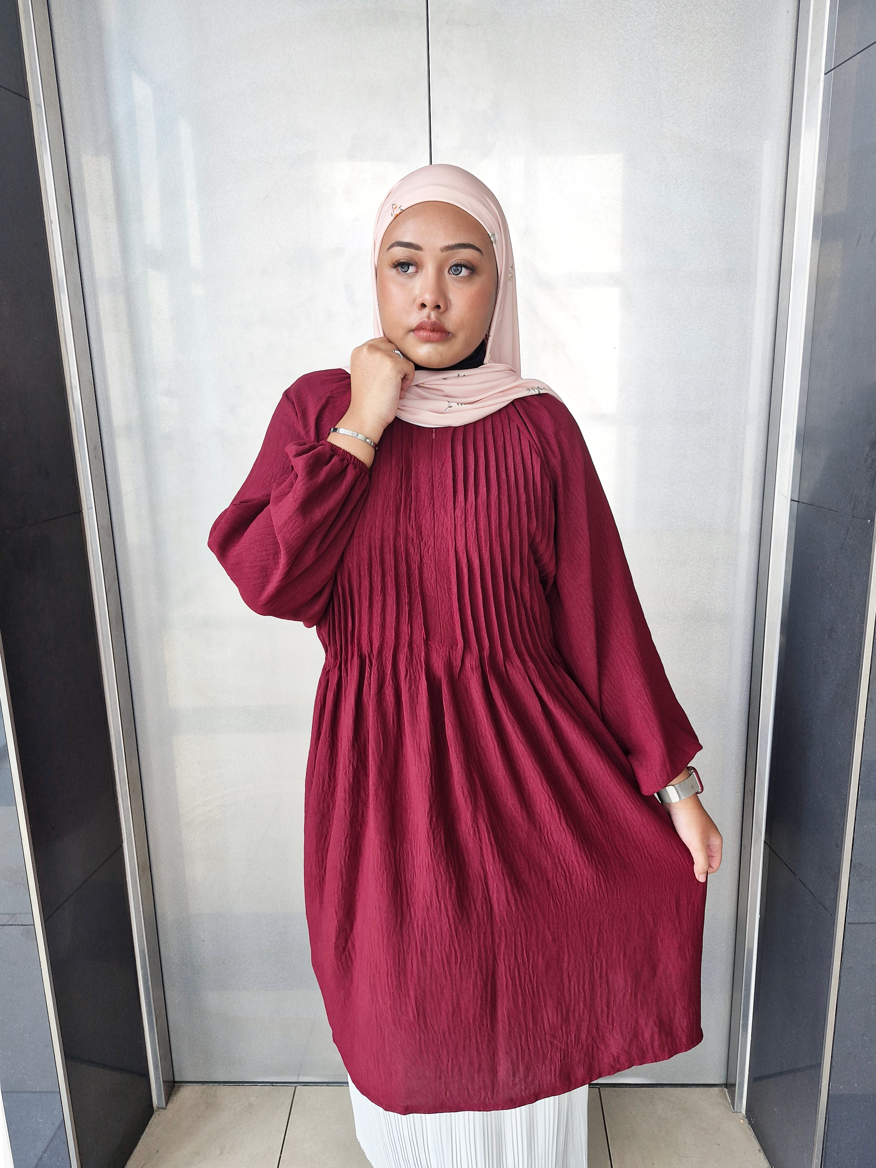 Fyza Crinkle Pleated Tunic