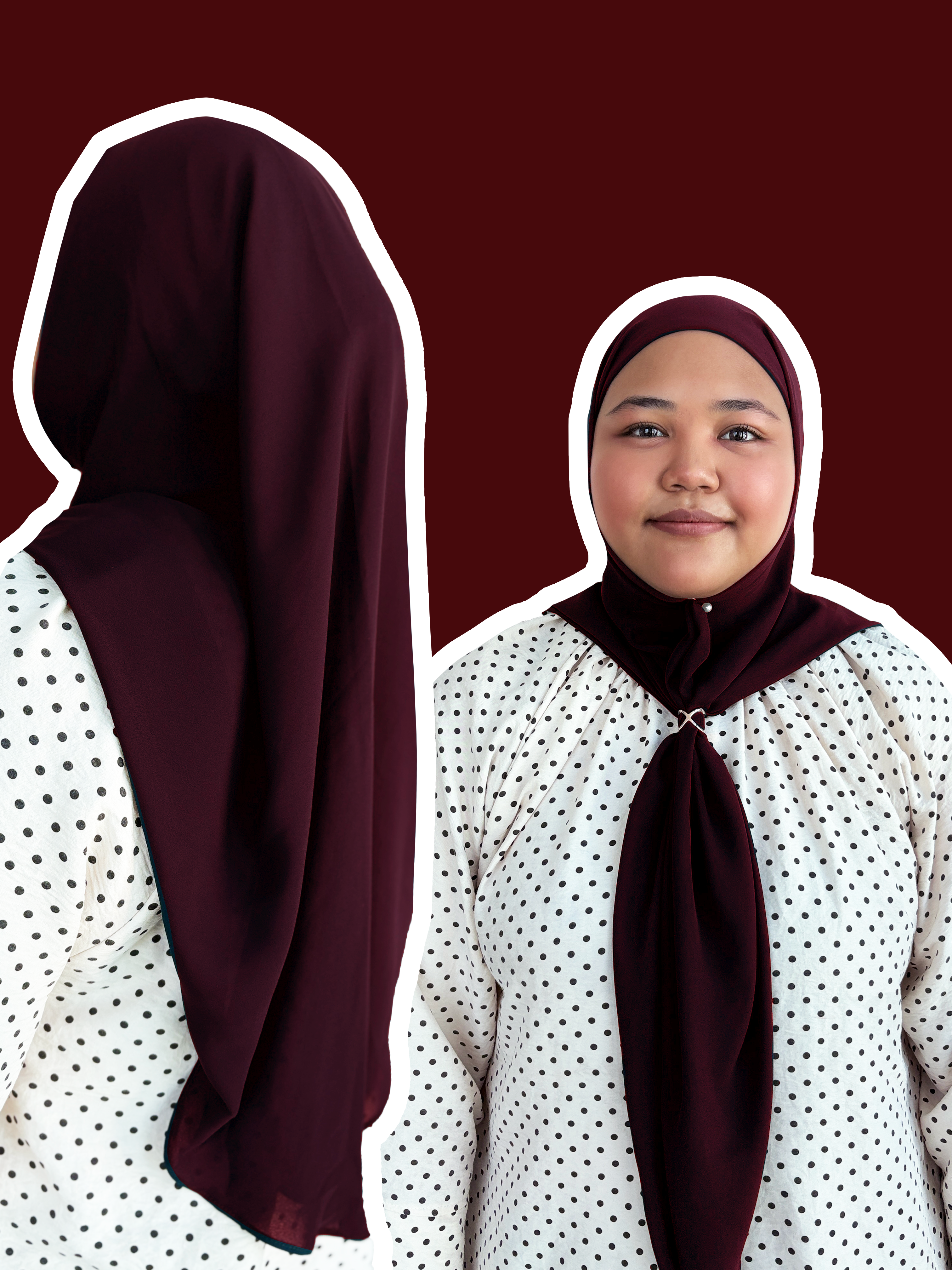 Plain Series (Premium Korean Chiffon) : 2M Shawl, Shawl with Inner & 50" Bawal Instant with Inner