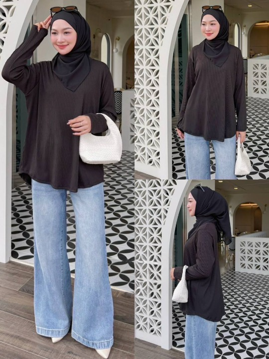 Hailey Ribbed Blouse