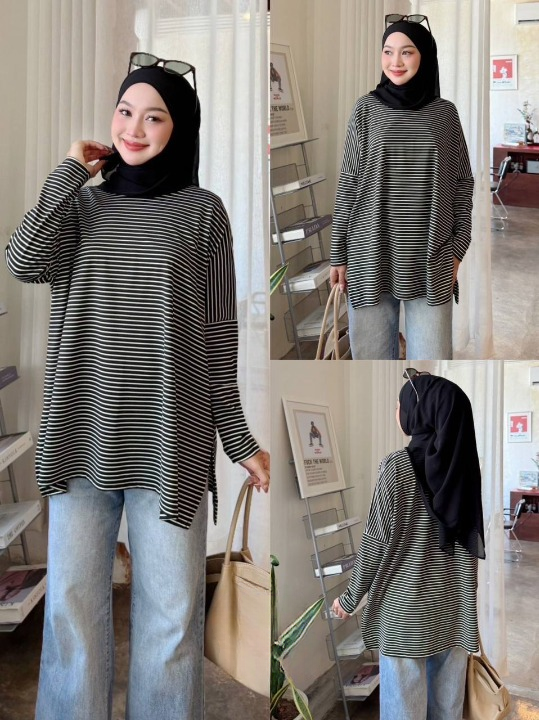 Natasha Oversized Striped Shirt