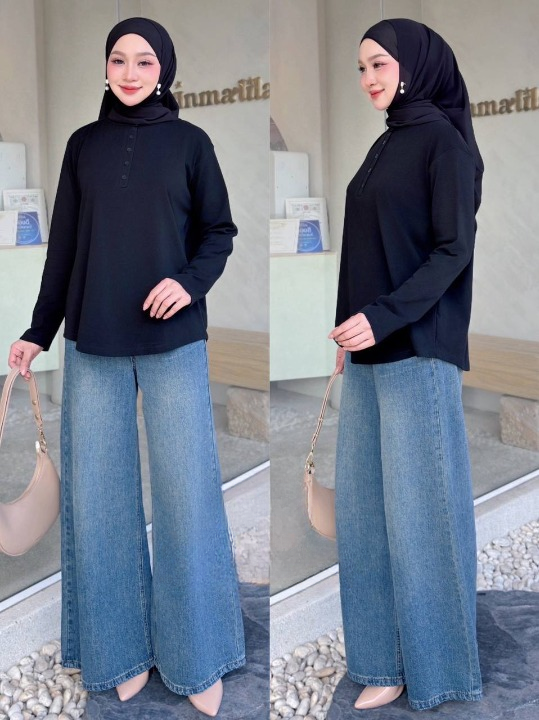 Wati Button Versatile Blouse