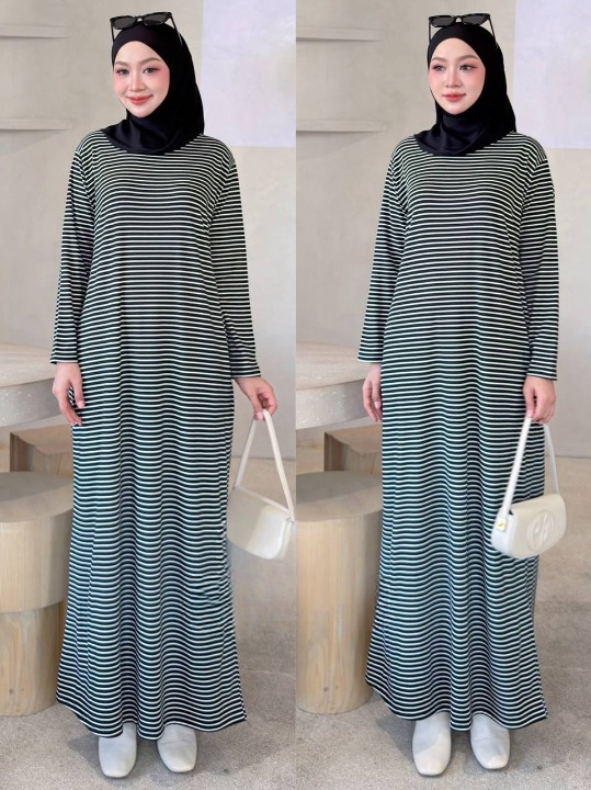 Mira Striped Maxi Comfy Dress