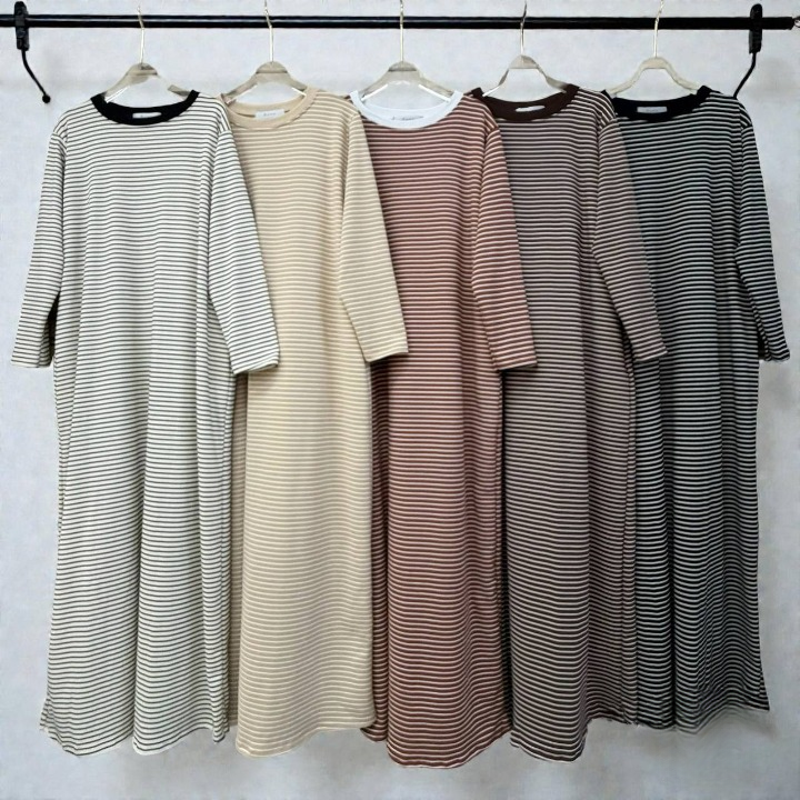 Mira Striped Maxi Comfy Dress