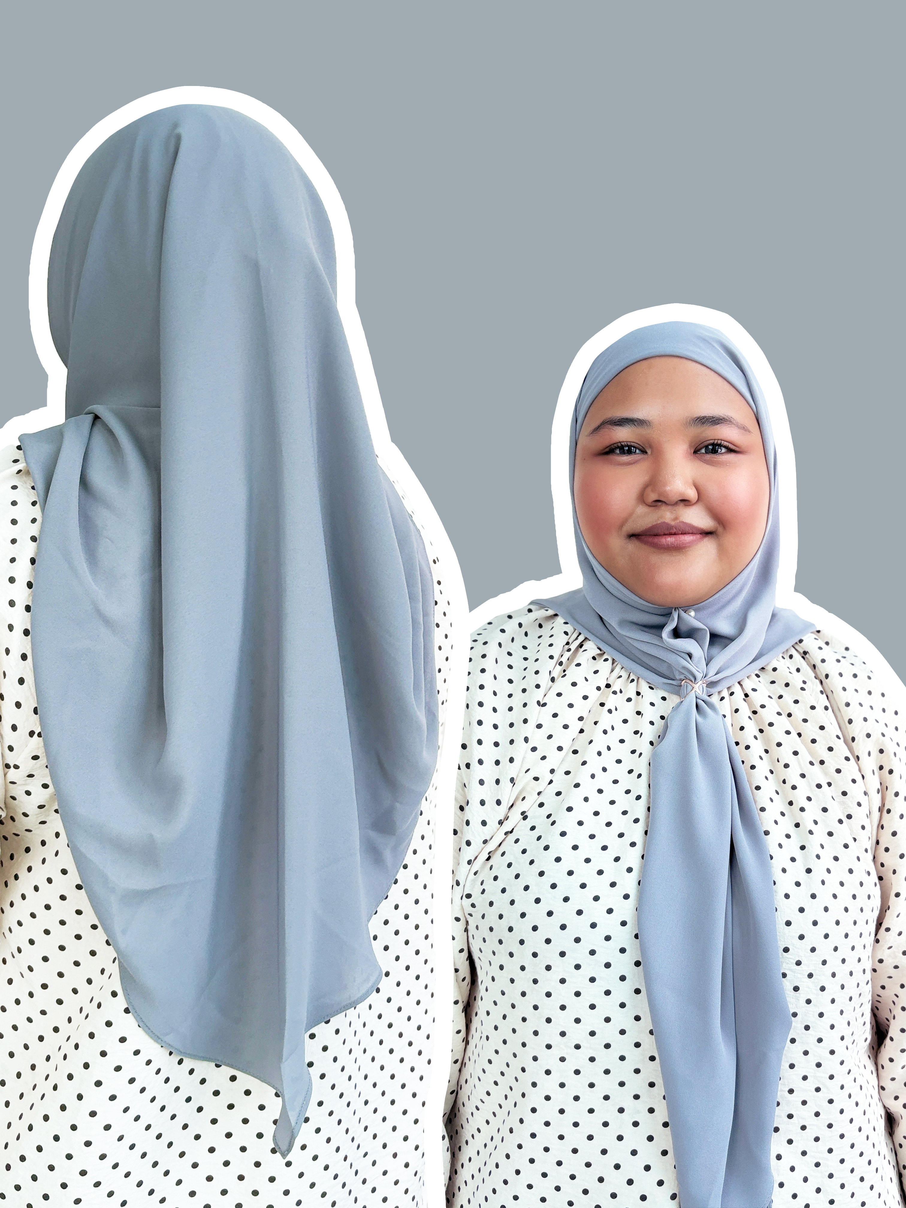 Plain Series (Premium Korean Chiffon) : 2M Shawl, Shawl with Inner & 50" Bawal Instant with Inner
