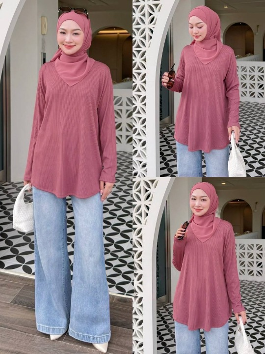 Hailey Ribbed Blouse