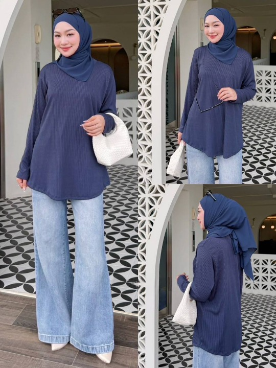 Hailey Ribbed Blouse