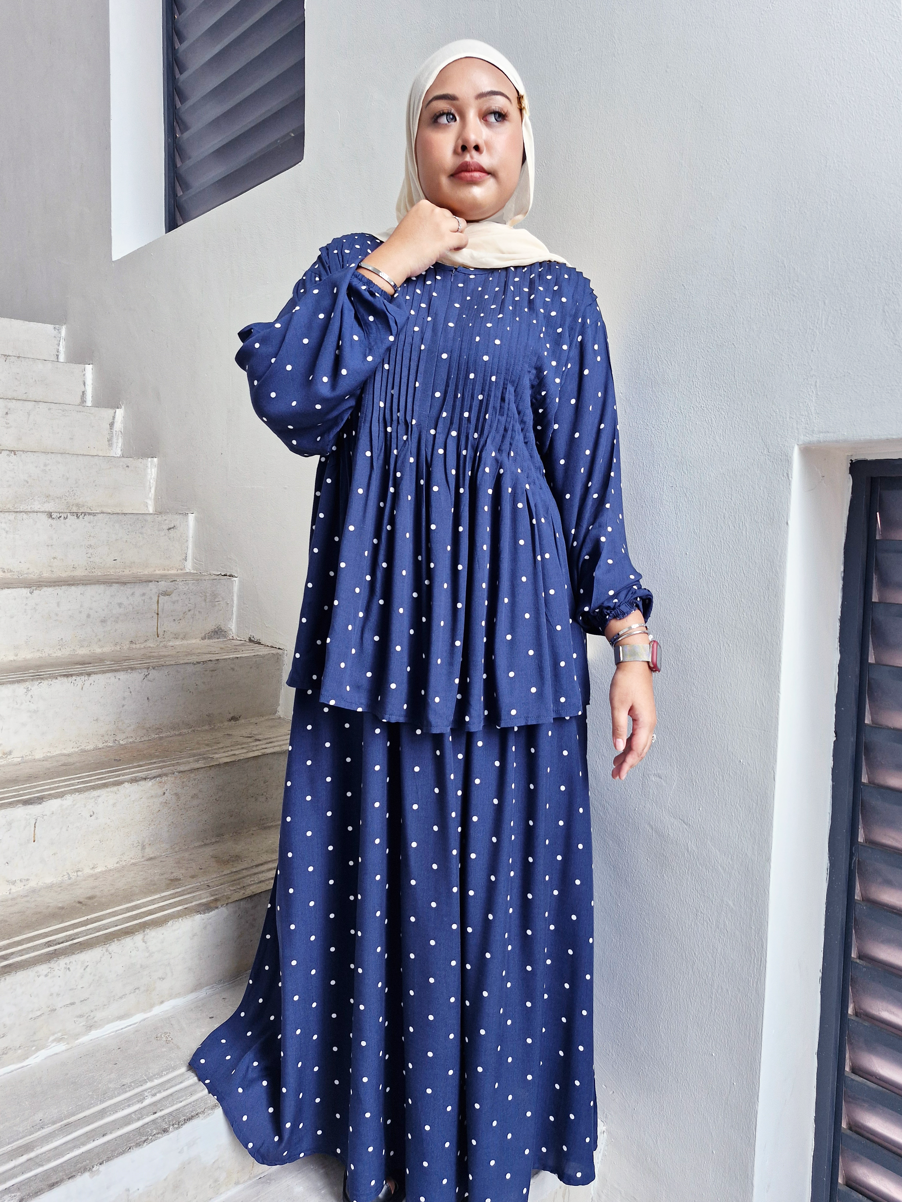 Freya Rayon Pleated Skirt Set