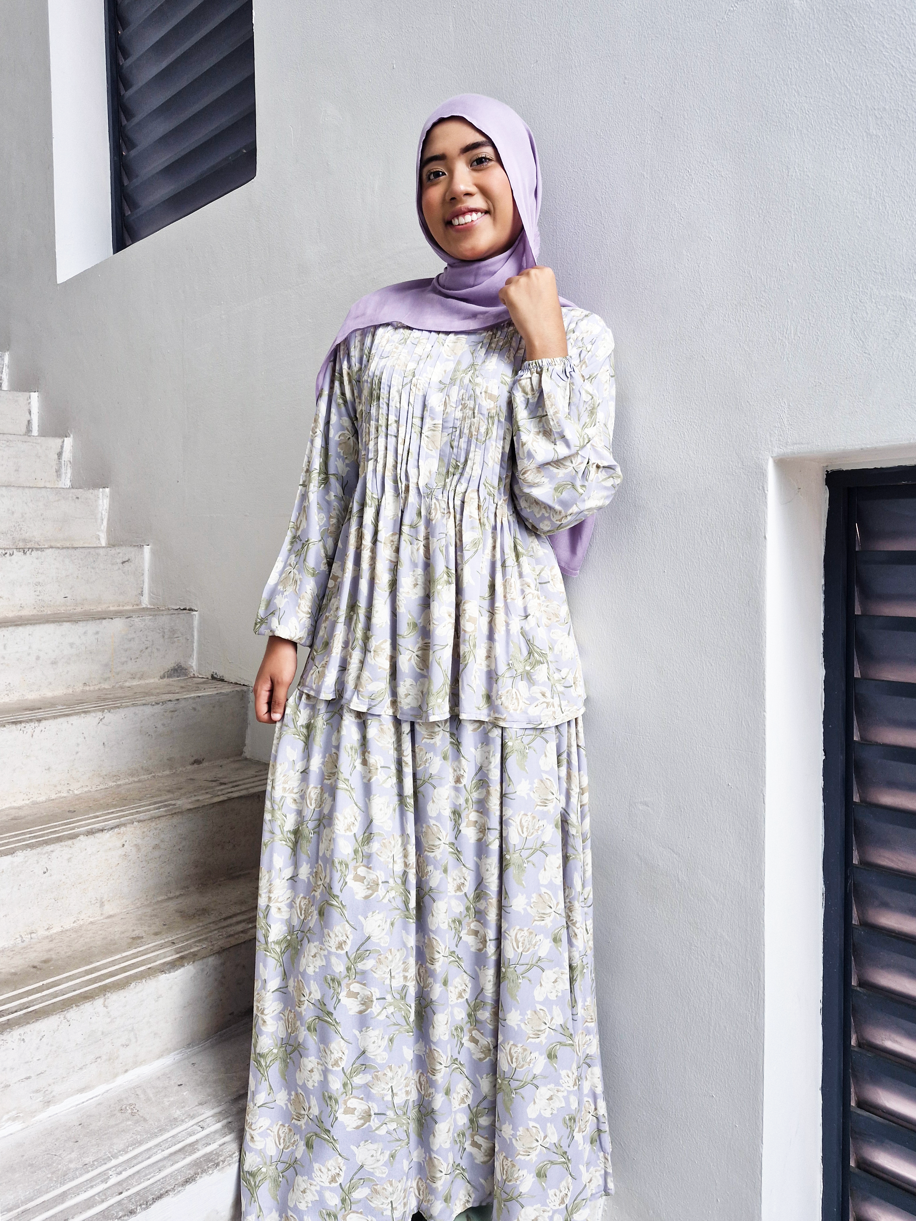 Freya Rayon Pleated Skirt Set