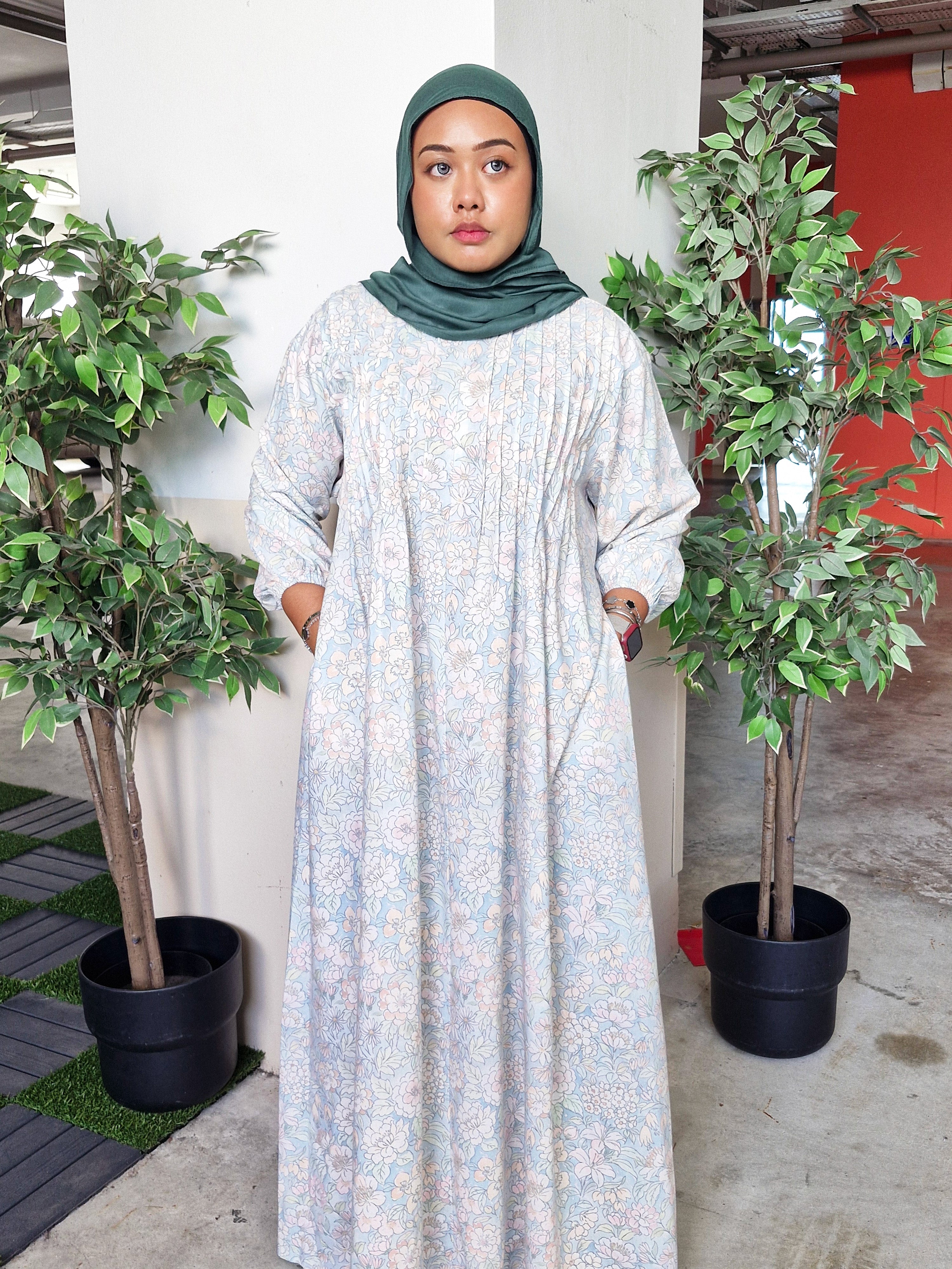 Fyra Pleated Linen Dress