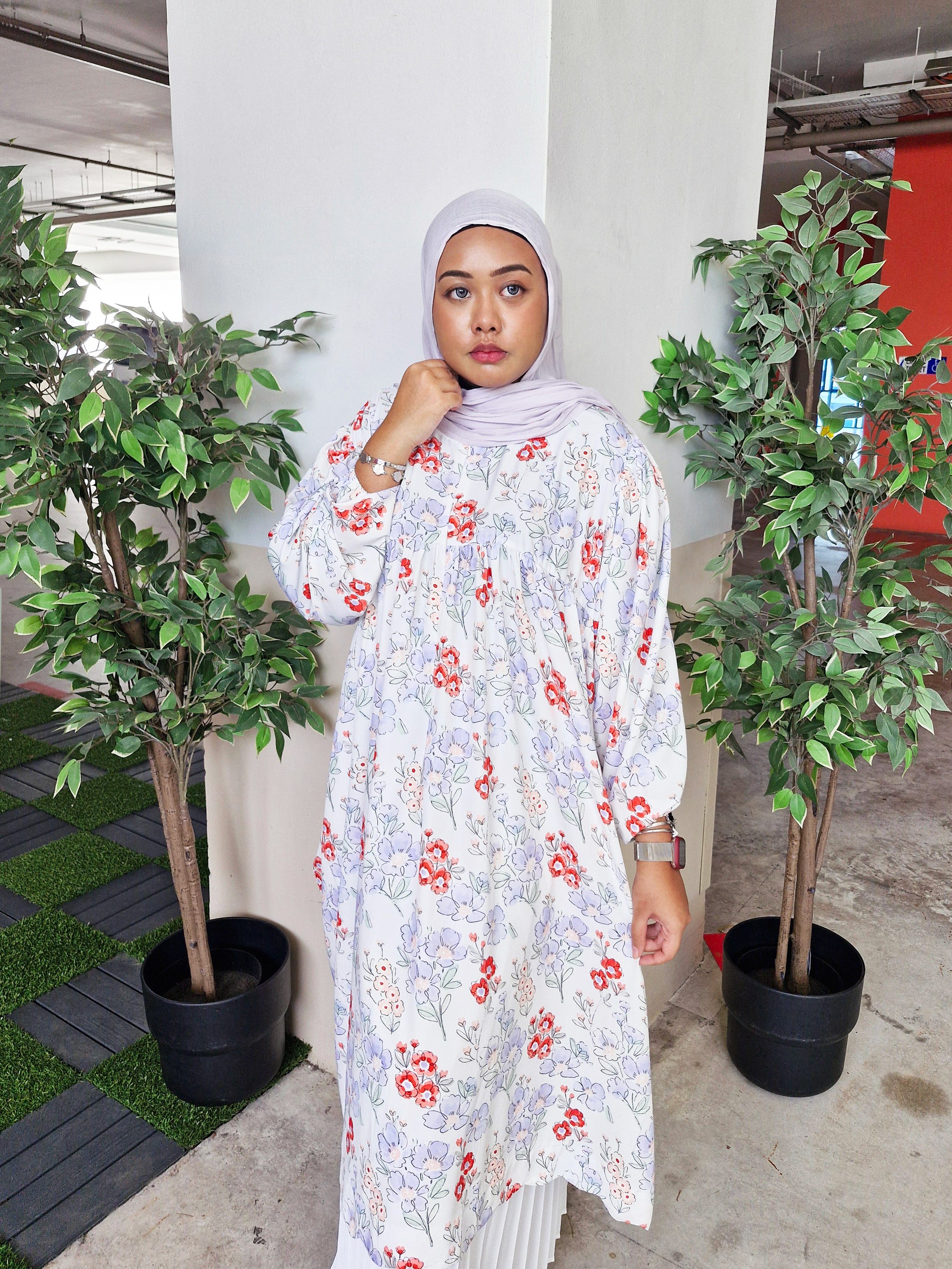 Nayla Scallop Printed Tunic