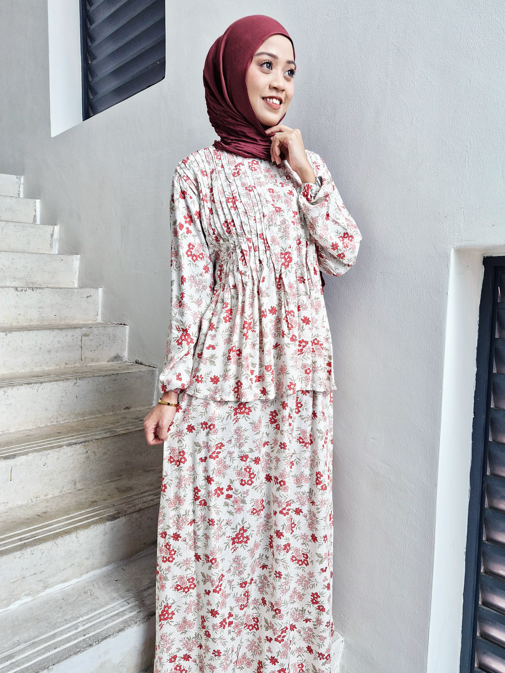 Freya Rayon Pleated Skirt Set