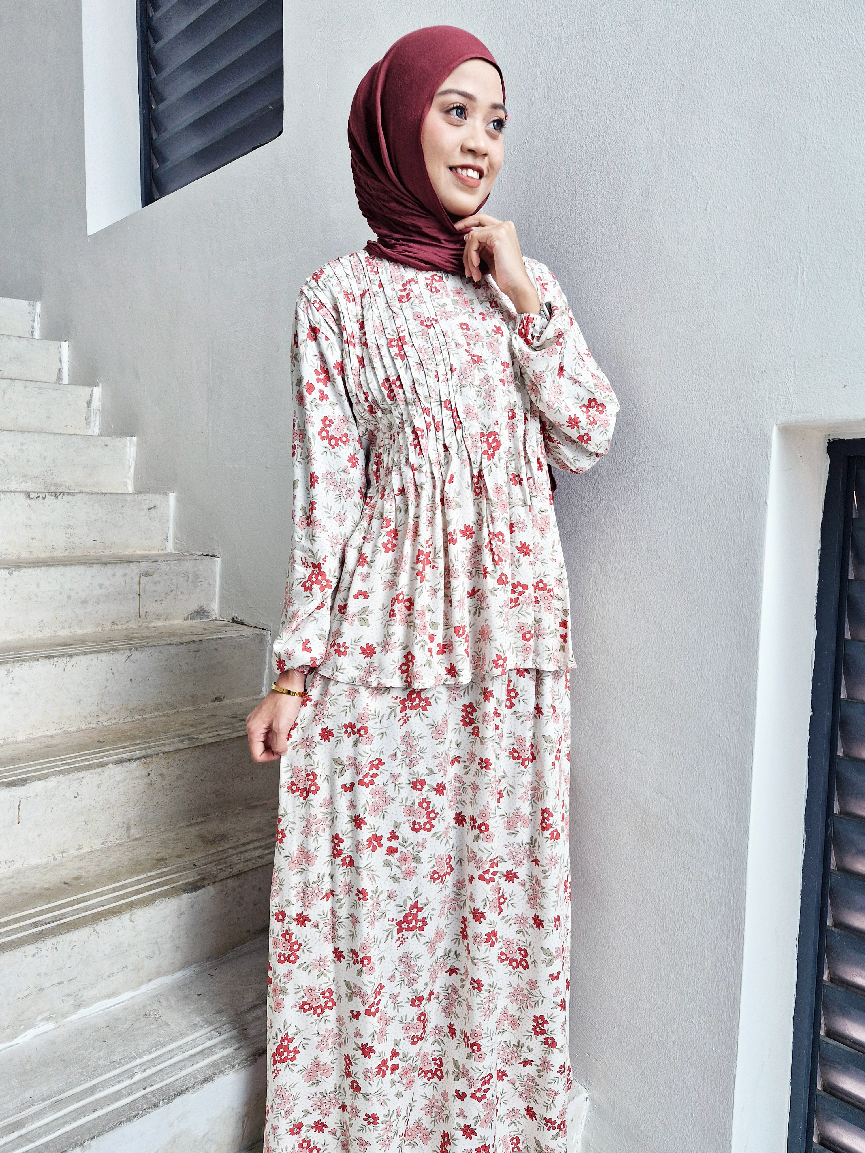 Freya Rayon Pleated Skirt Set