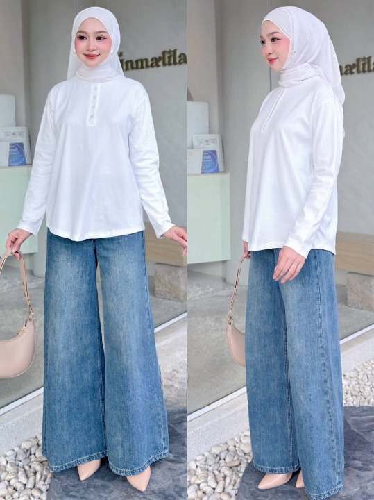 Wati Button Versatile Blouse