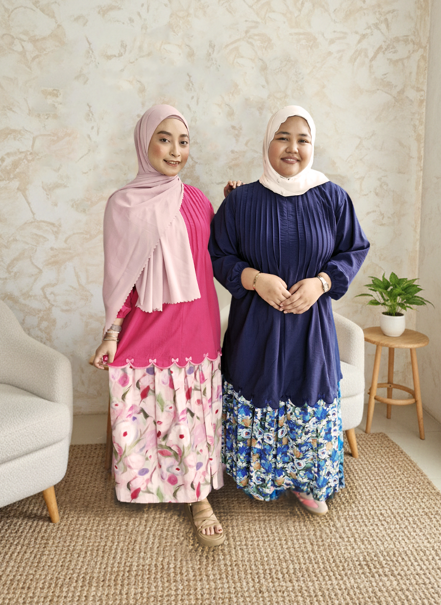 Fatin Plain Pleated Top