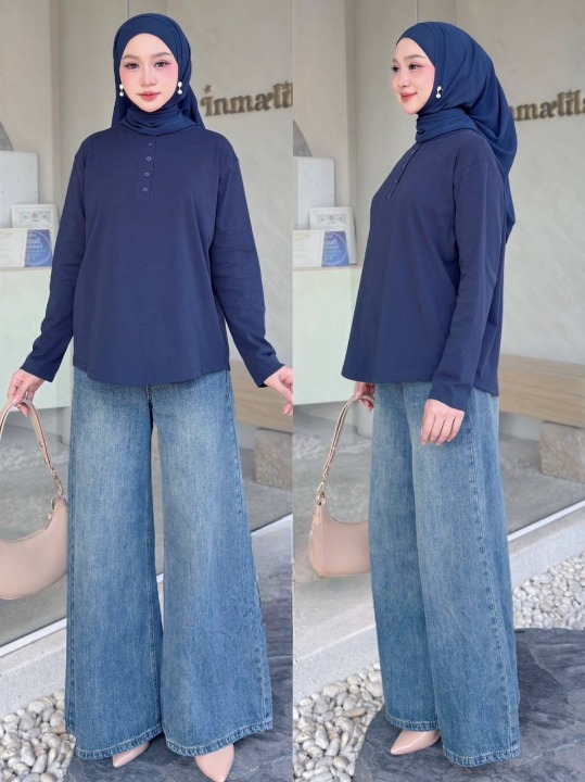 Wati Button Versatile Blouse