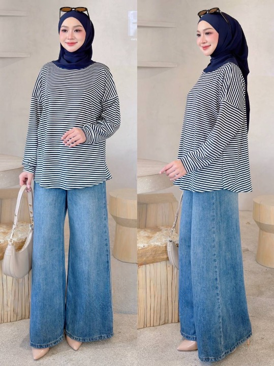 Nelly Striped Comfy Fit Blouse
