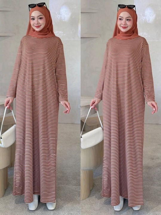 Mira Striped Maxi Comfy Dress