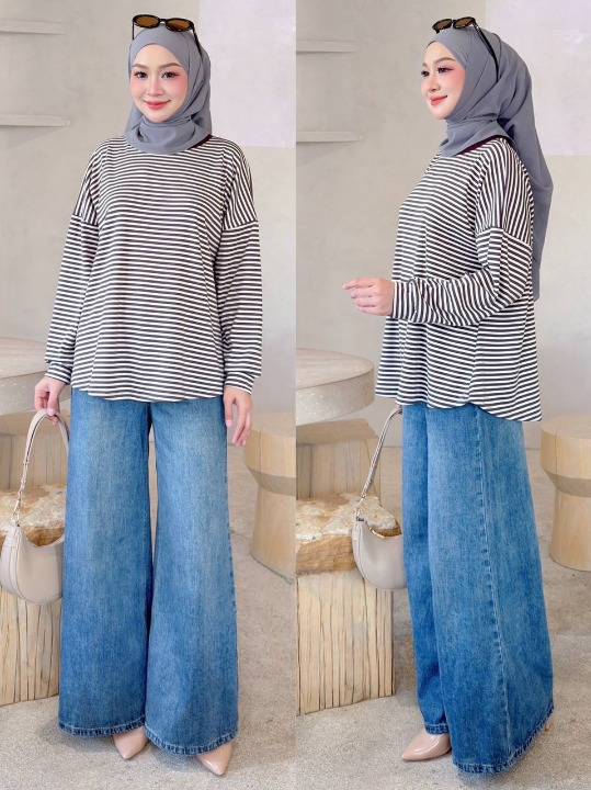 Nelly Striped Comfy Fit Blouse