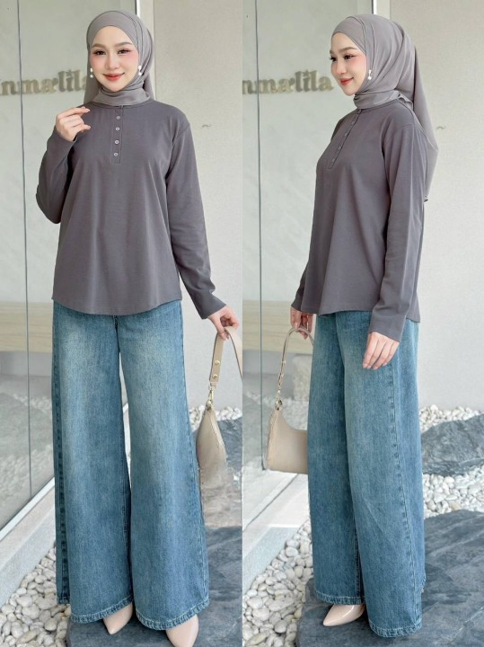 Wati Button Versatile Blouse