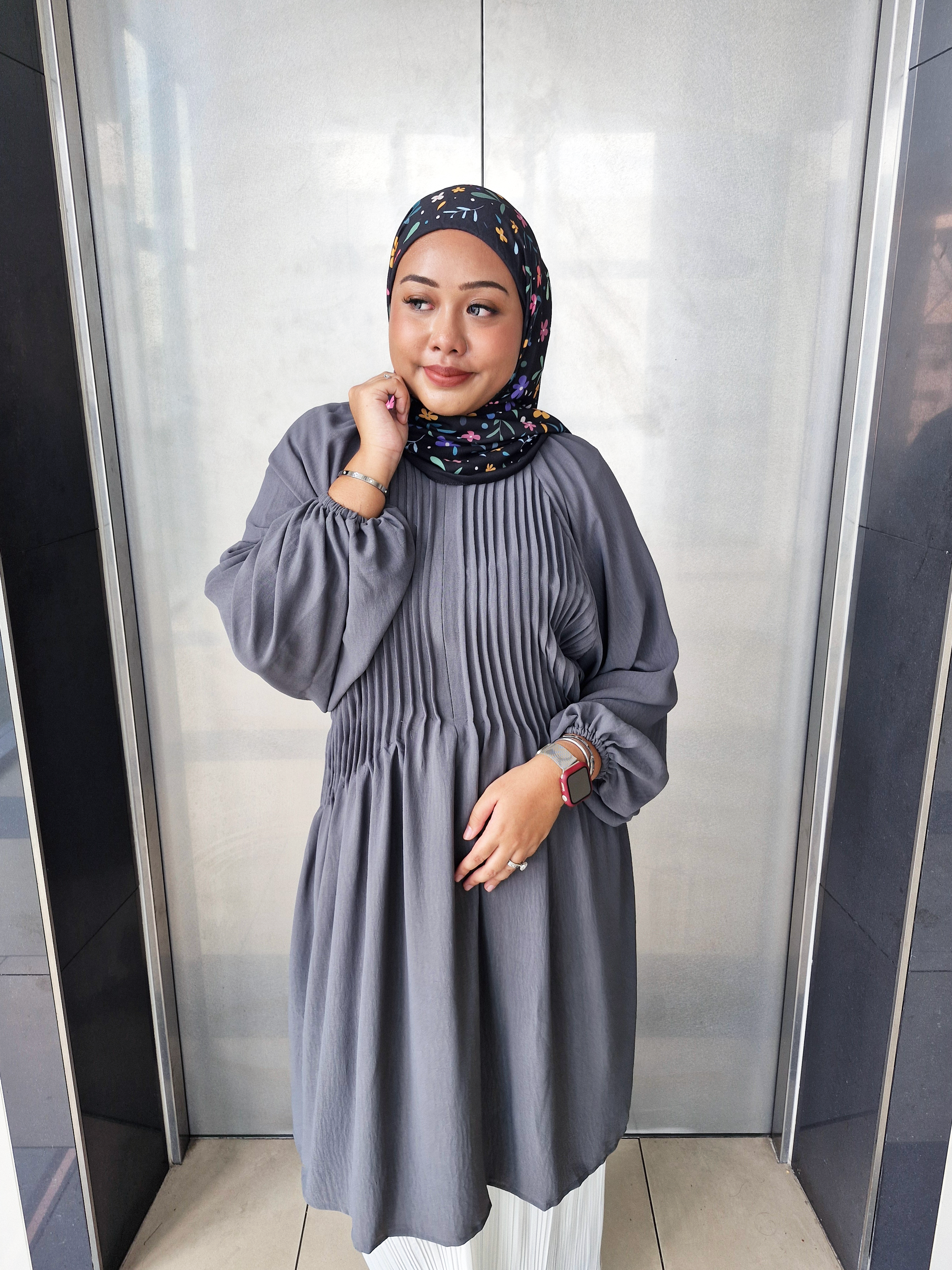 Fyza Crinkle Pleated Tunic