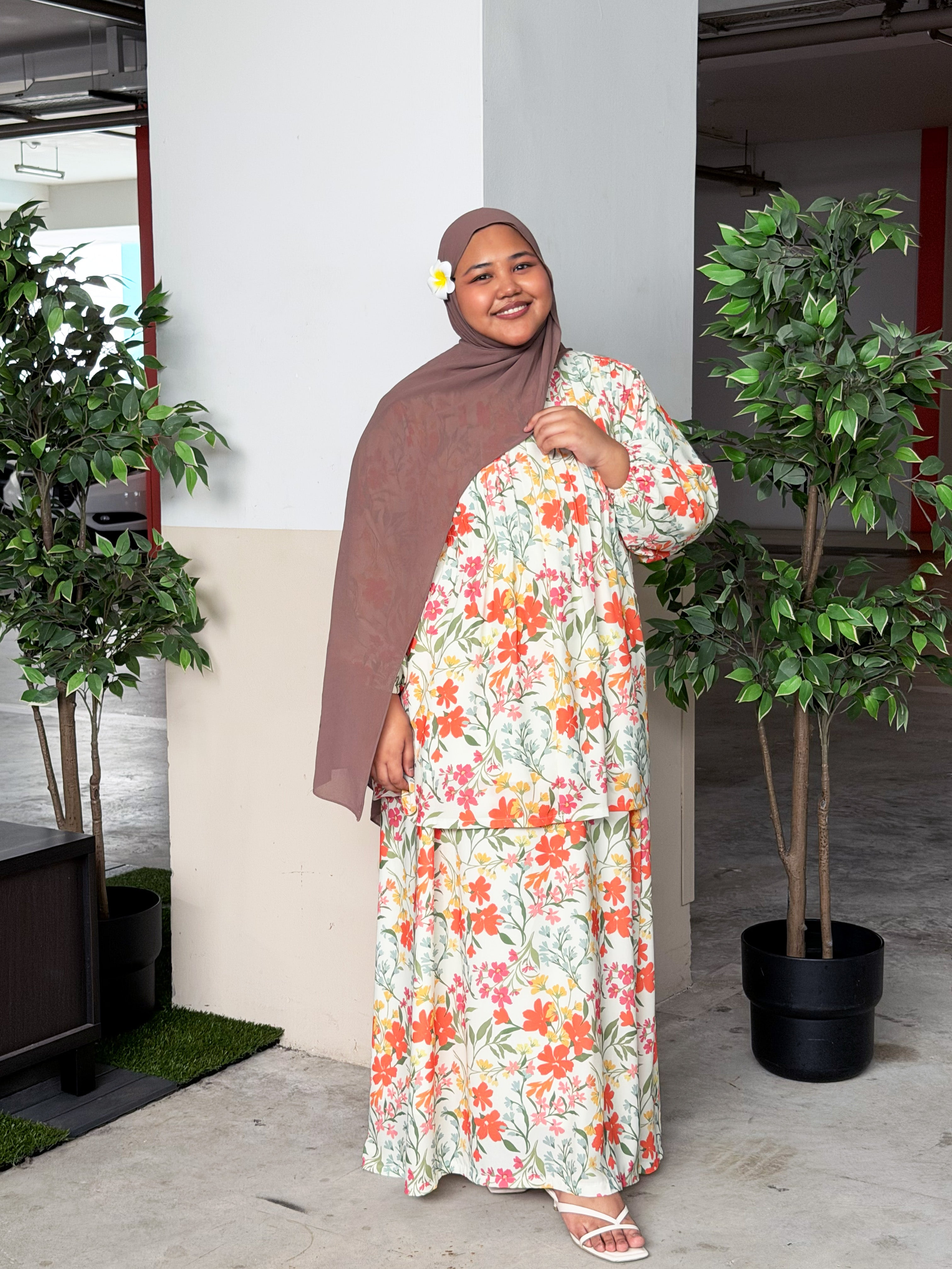 Freya Chiffon Pleated Skirt Set