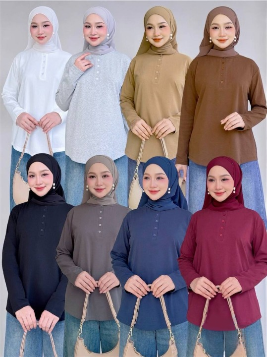 Wati Button Versatile Blouse